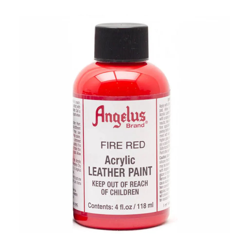 Angelus Acrylic Leather Paint 4oz Fire Red