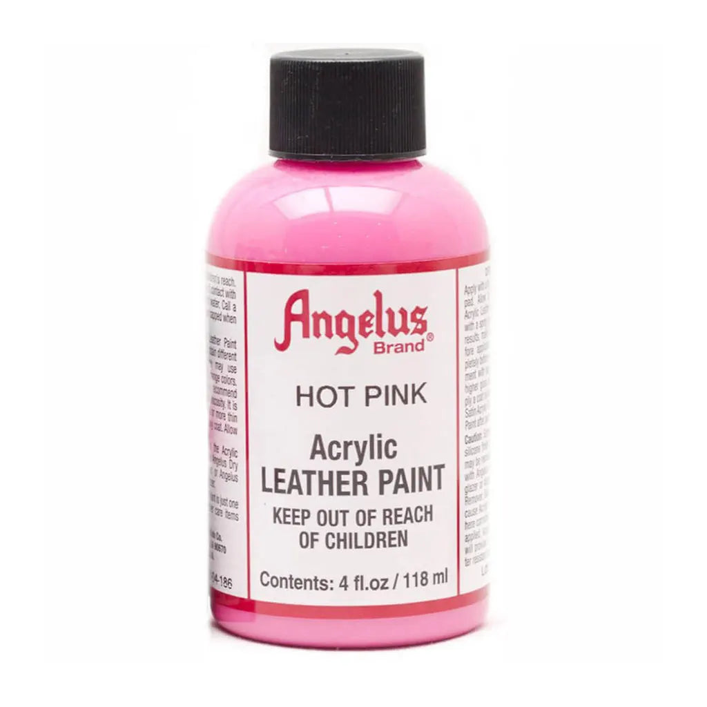 Angelus Acrylic Leather Paint 4oz Hot Pink