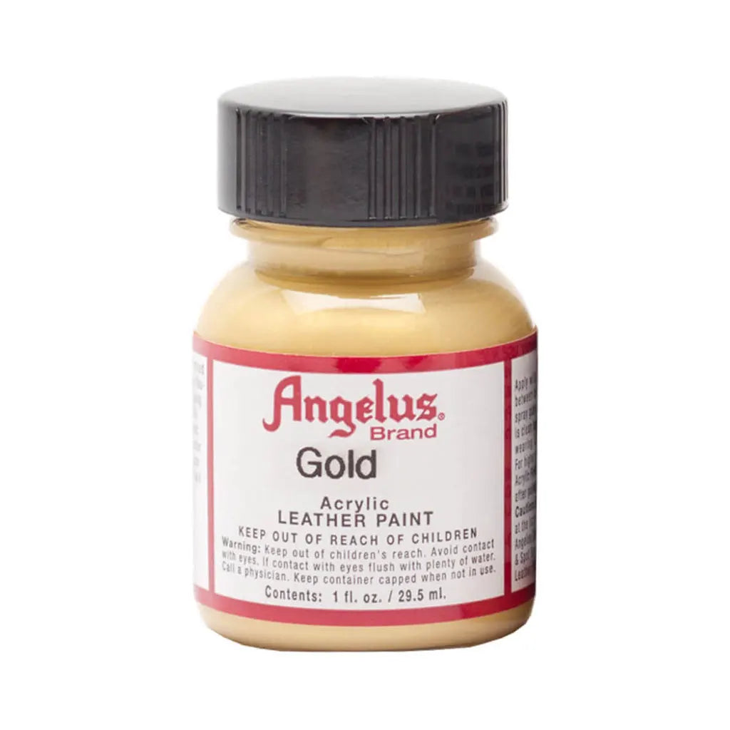 Angelus Acrylic Leather Paint 1oz Metallic Gold