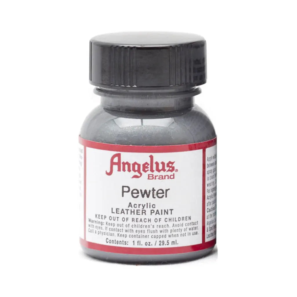 Angelus Acrylic Leather Paint 1oz Pewter