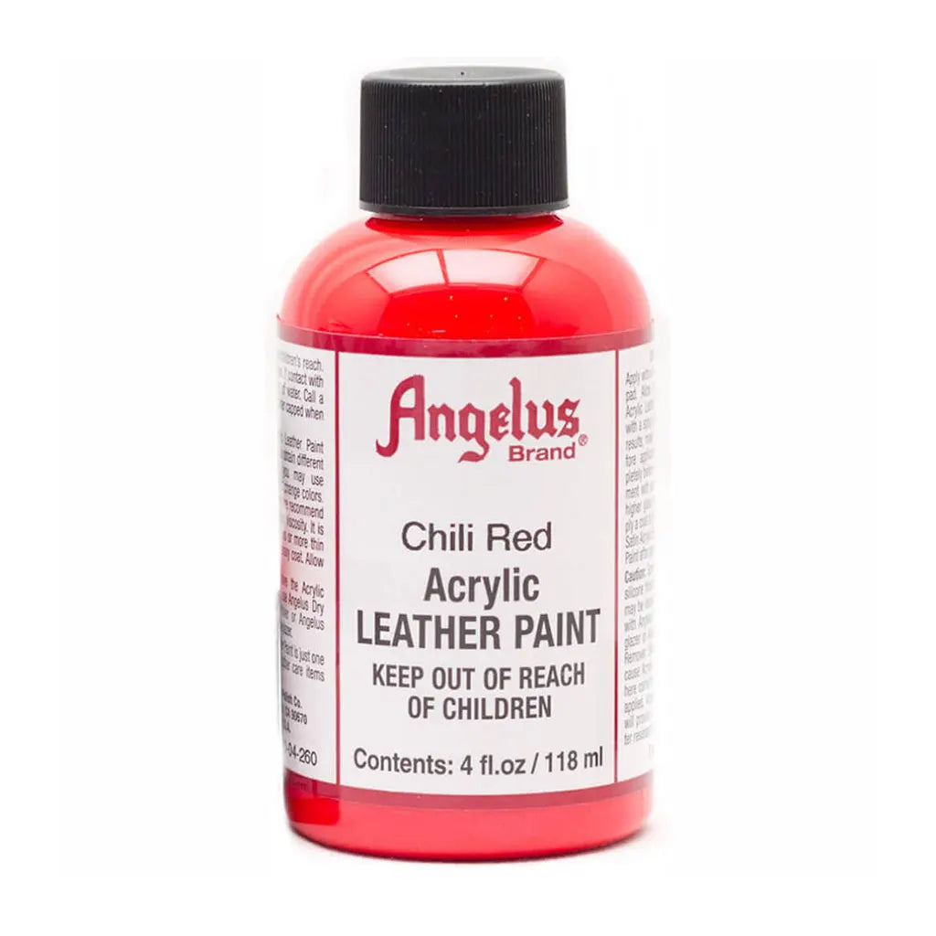 Angelus Acrylic Leather Paint 4oz Chili Red