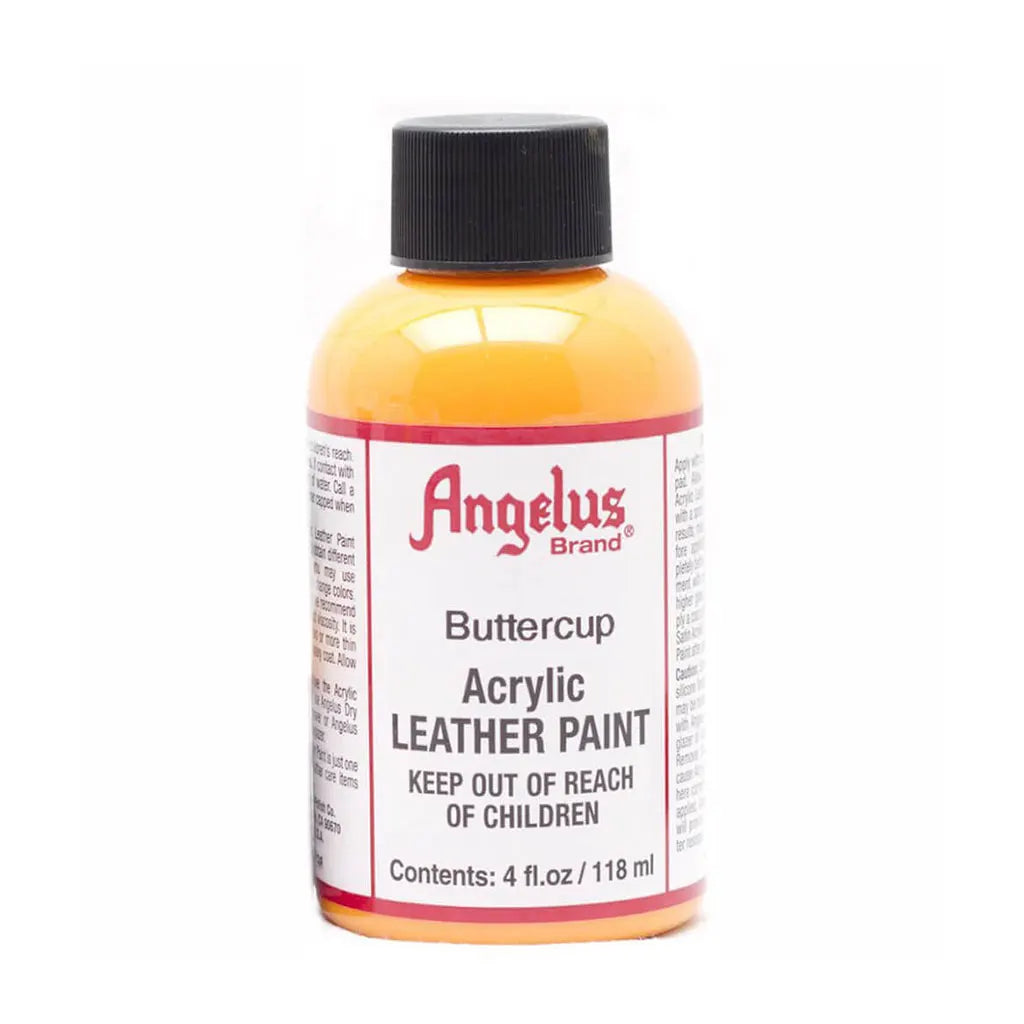 Angelus Acrylic Leather Paint 4oz Butter Cup