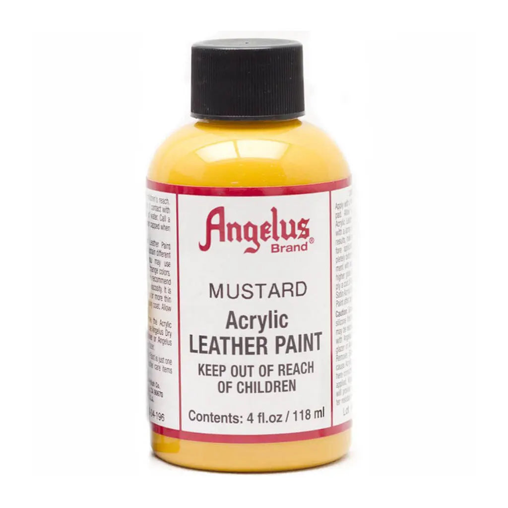 Angelus Acrylic Leather Paint 4oz Mustard