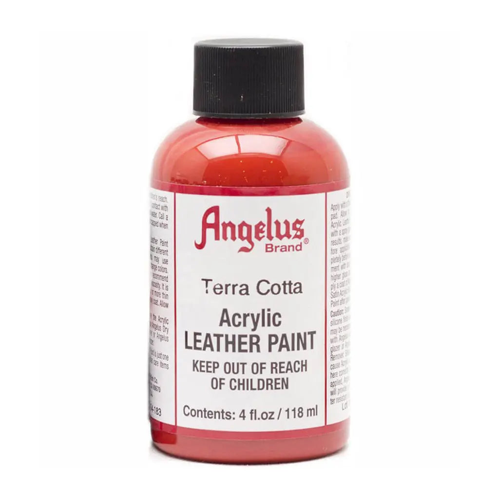 Angelus Acrylic Leather Paint 4oz Terracota Red