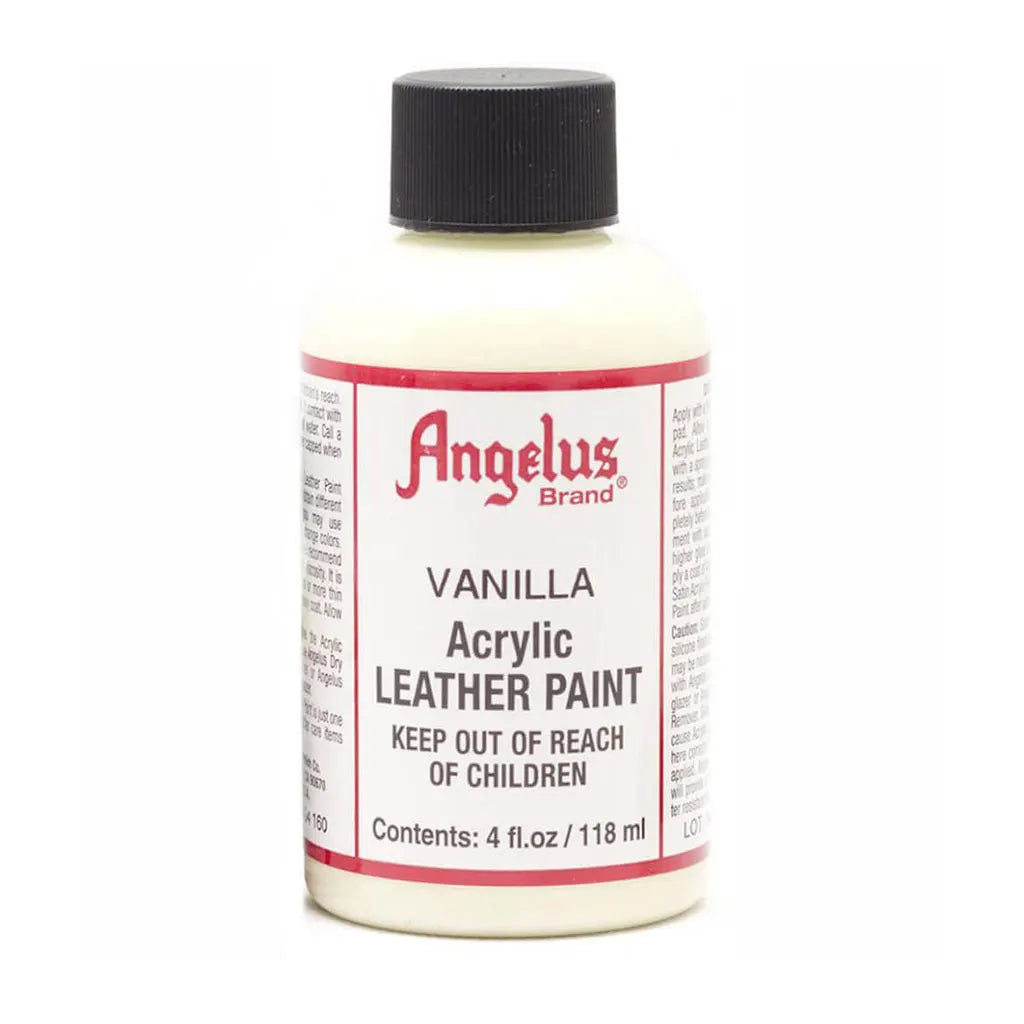 Angelus Acrylic Leather Paint 4oz Vanilla