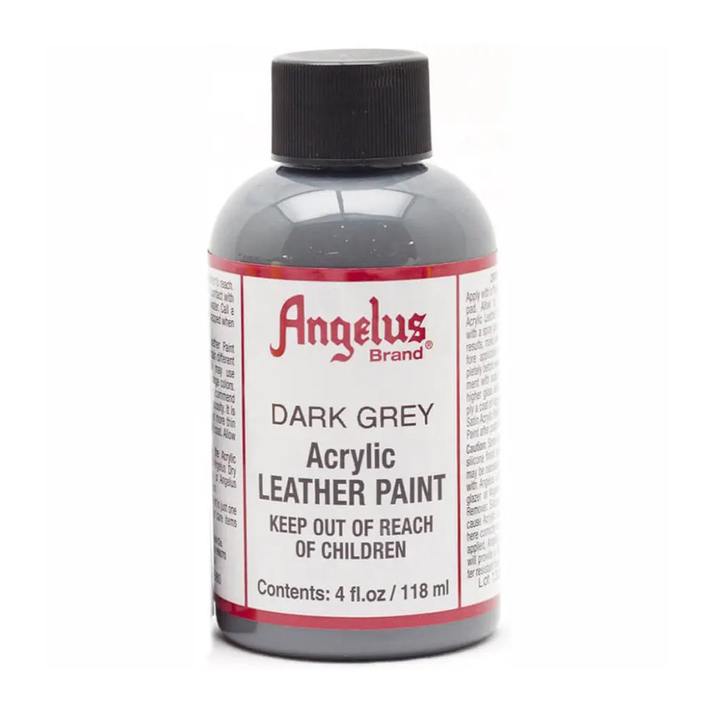 Angelus Acrylic Leather Paint 4oz Drk Gray