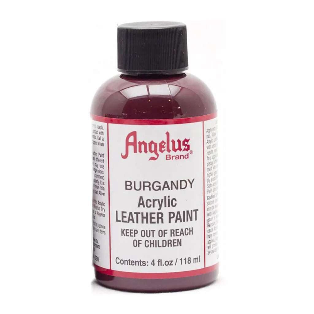 Angelus Acrylic Leather Paint 4oz Burgundy