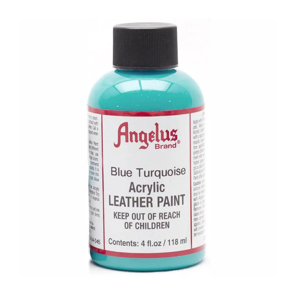 Angelus Acrylic Leather Paint 4oz Blue Turquoise