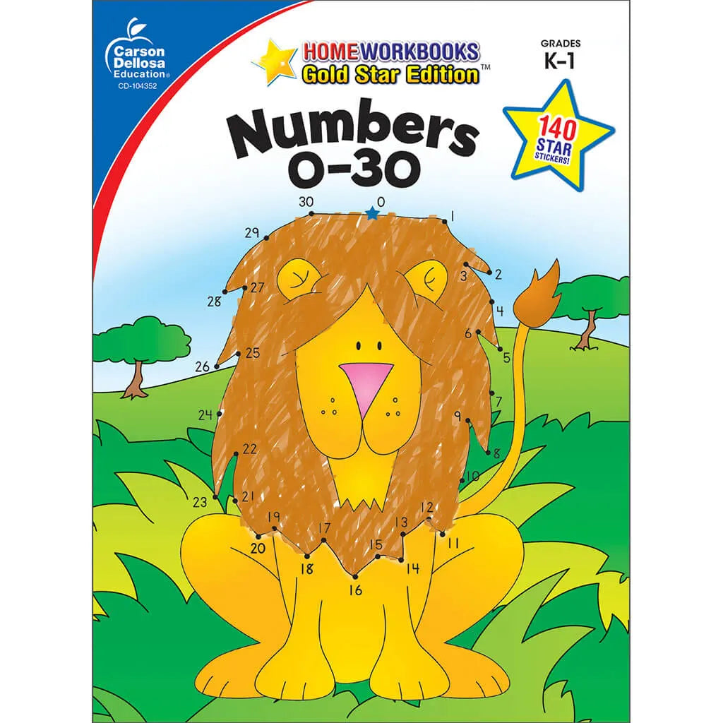 Numbers 0-30 Math Book