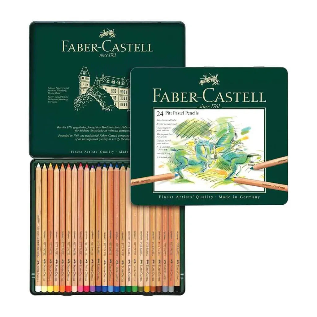 Faber Castell Pitt Pastel Pencil Tin 24/Set