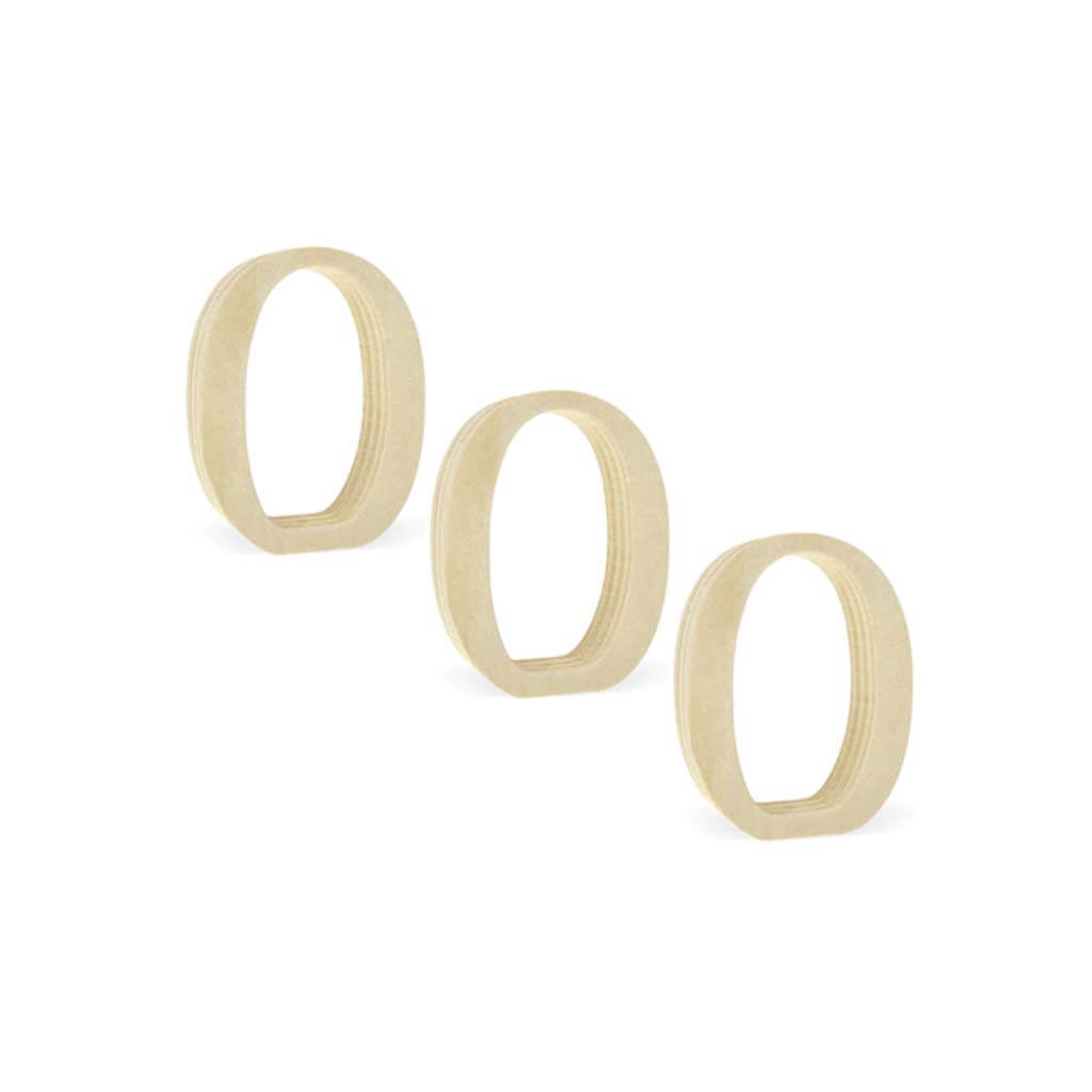 Wood Letters 2" Pine Standing x3 O