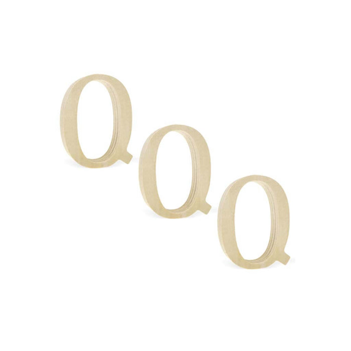 Wood Letters 2" Pine Standing x3 Q