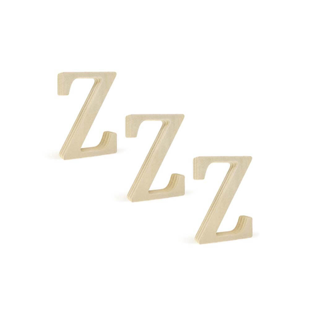 Wood Letters 2" Pine Standing x3 Z