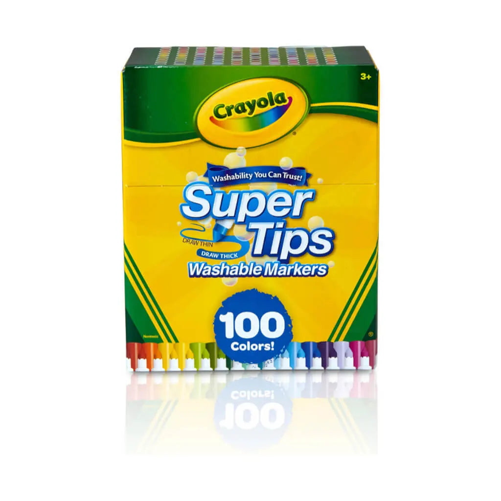 Super Tips Marker Set Fine Point Washable MarkerS, 100ct