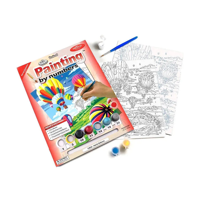 Paint by Number 8.75in x 11.75in, JR Small Hot Air Balloon