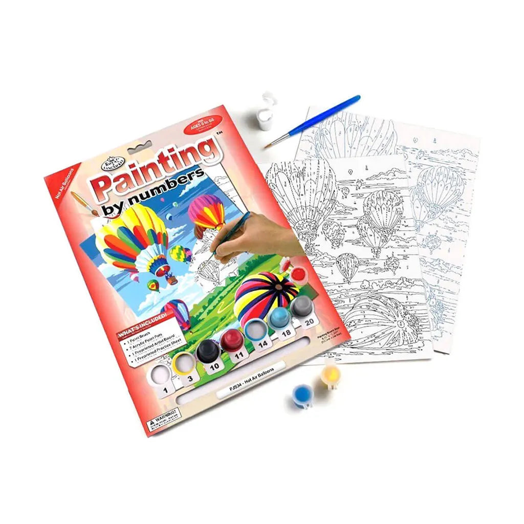 Paint by Number 8.75in x 11.75in, JR Small Hot Air Balloon