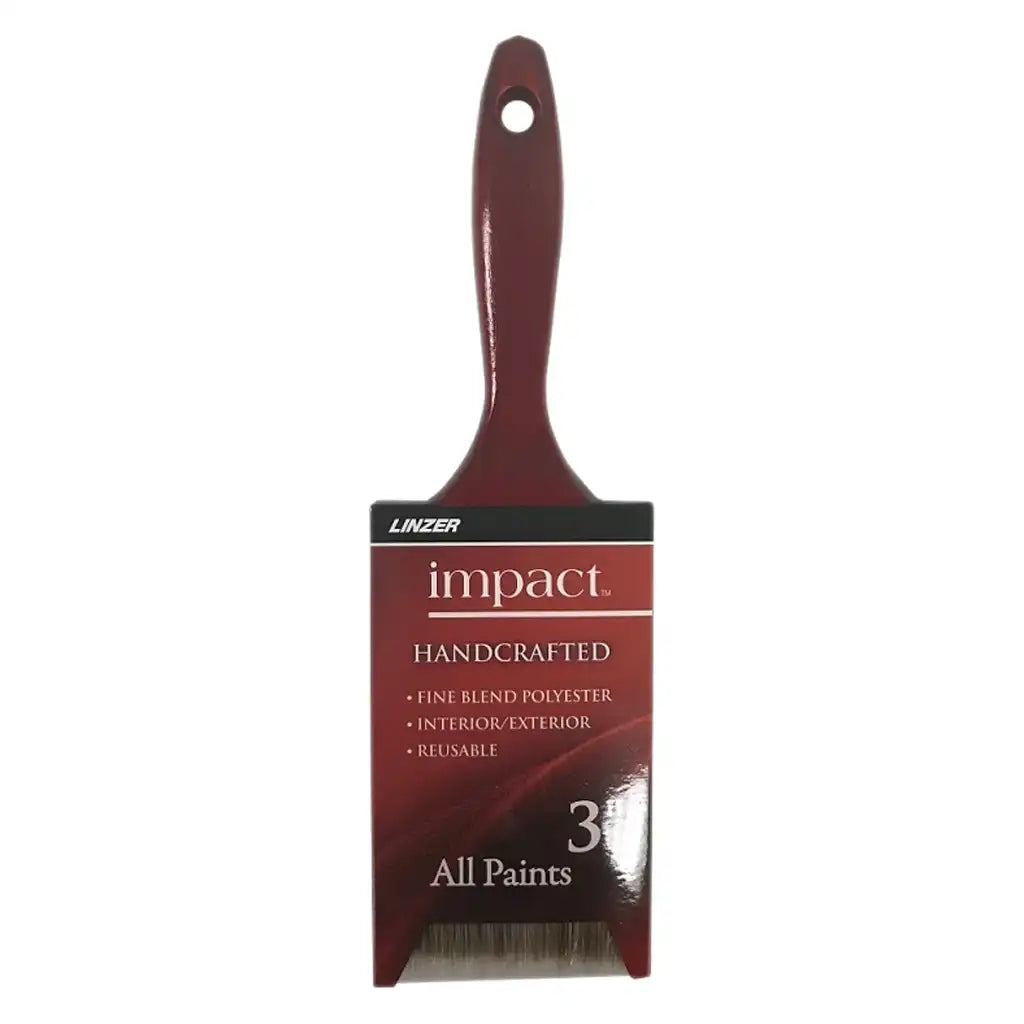 Linzer Paint Brush 3in Polyester Bristle &amp; Varnish Handle