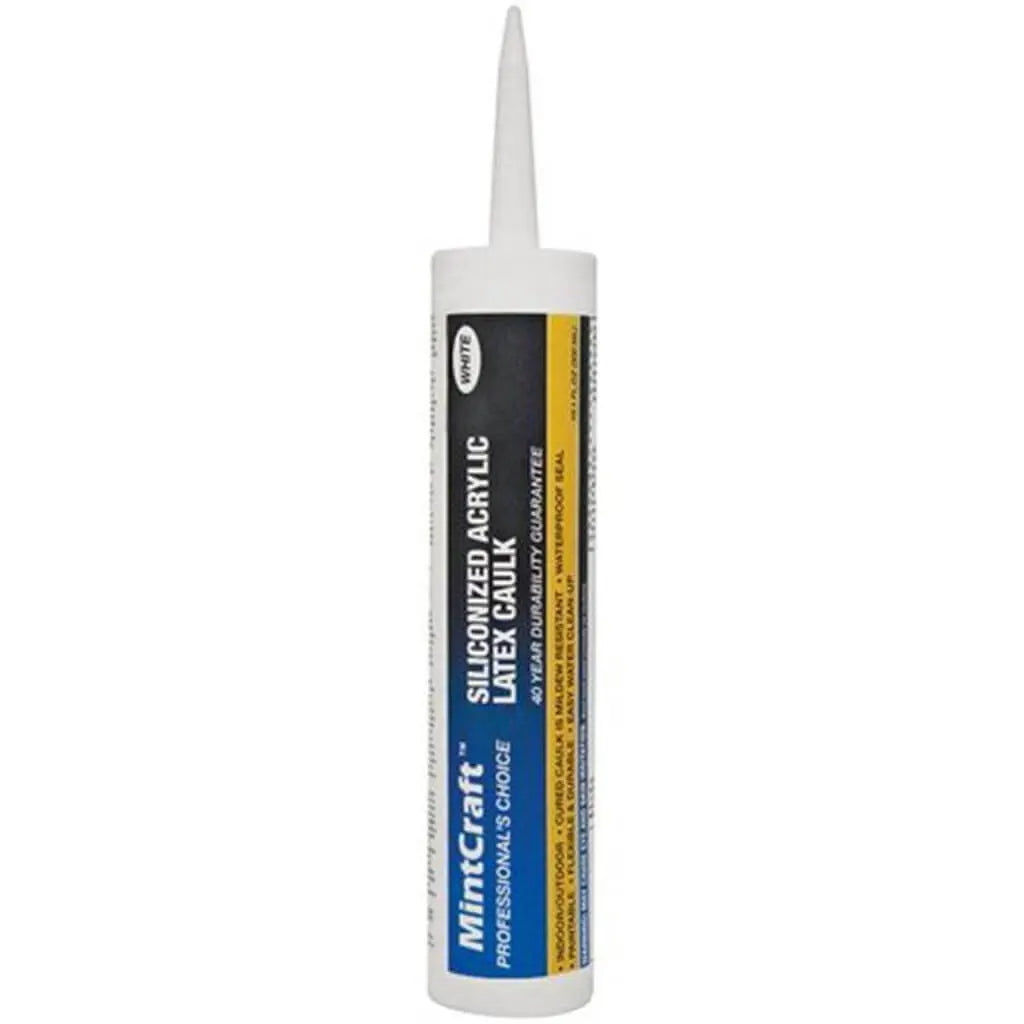 ProSource Acrylic Sealant Caulk, White, 10.1oz Cartridge