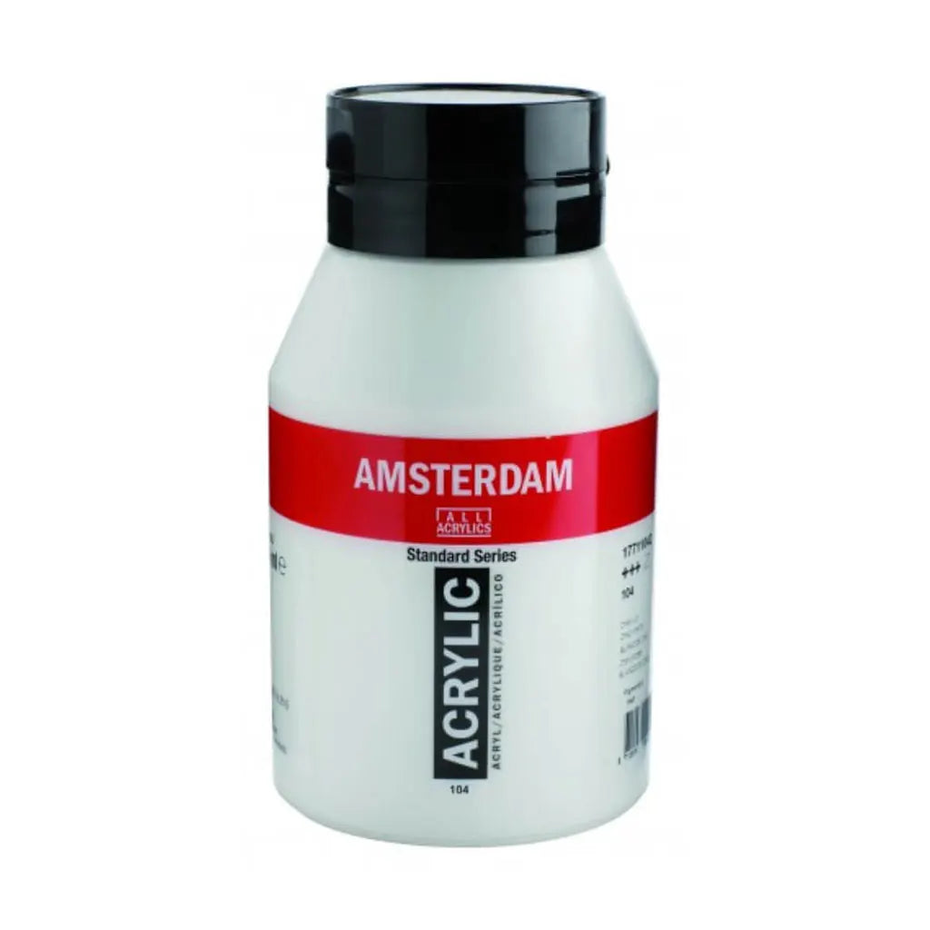 Amsterdam Standard Acrylic Paint Jar 1L Zinc White
