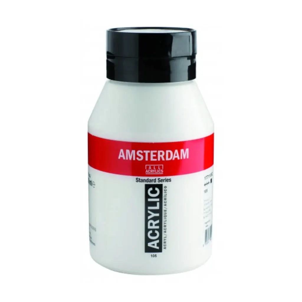 Amsterdam Standard Acrylic Paint Jar 1L Titanium White