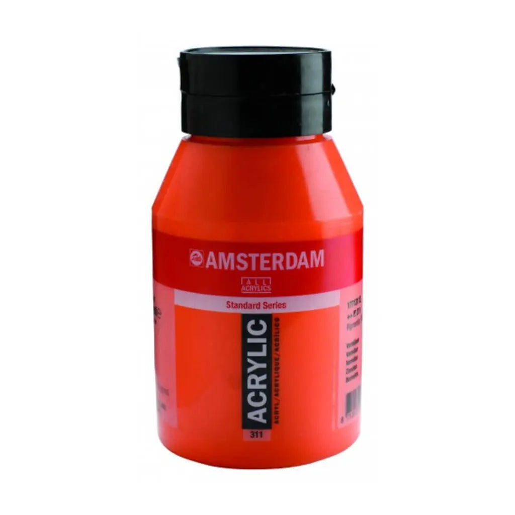 Amsterdam Standard Acrylic Paint Jar 1L Vermillion