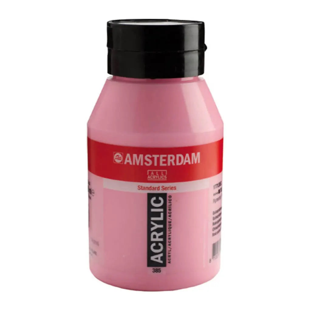 Amsterdam Standard Acrylic Paint Jar 1L Quinacridone Rose Light