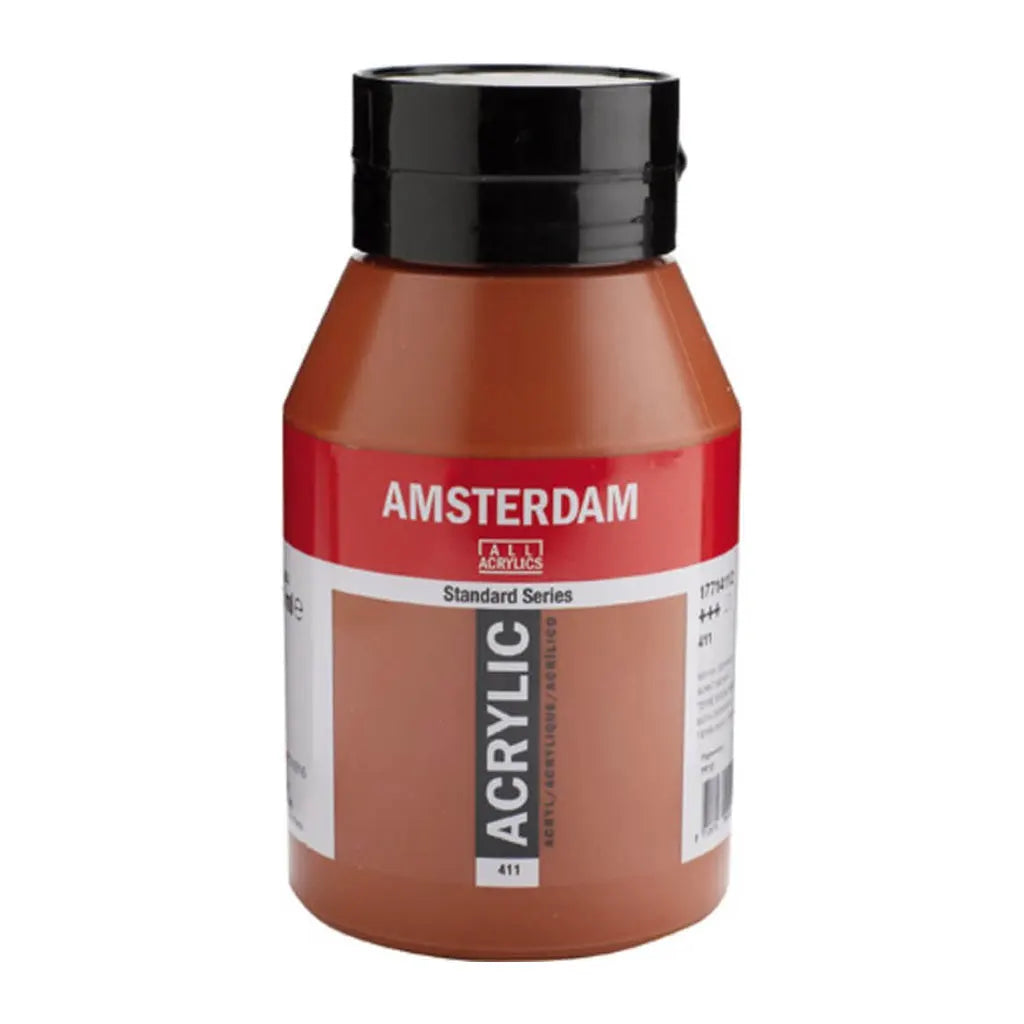 Amsterdam Standard Acrylic Paint Jar 1L Burnt Sienna