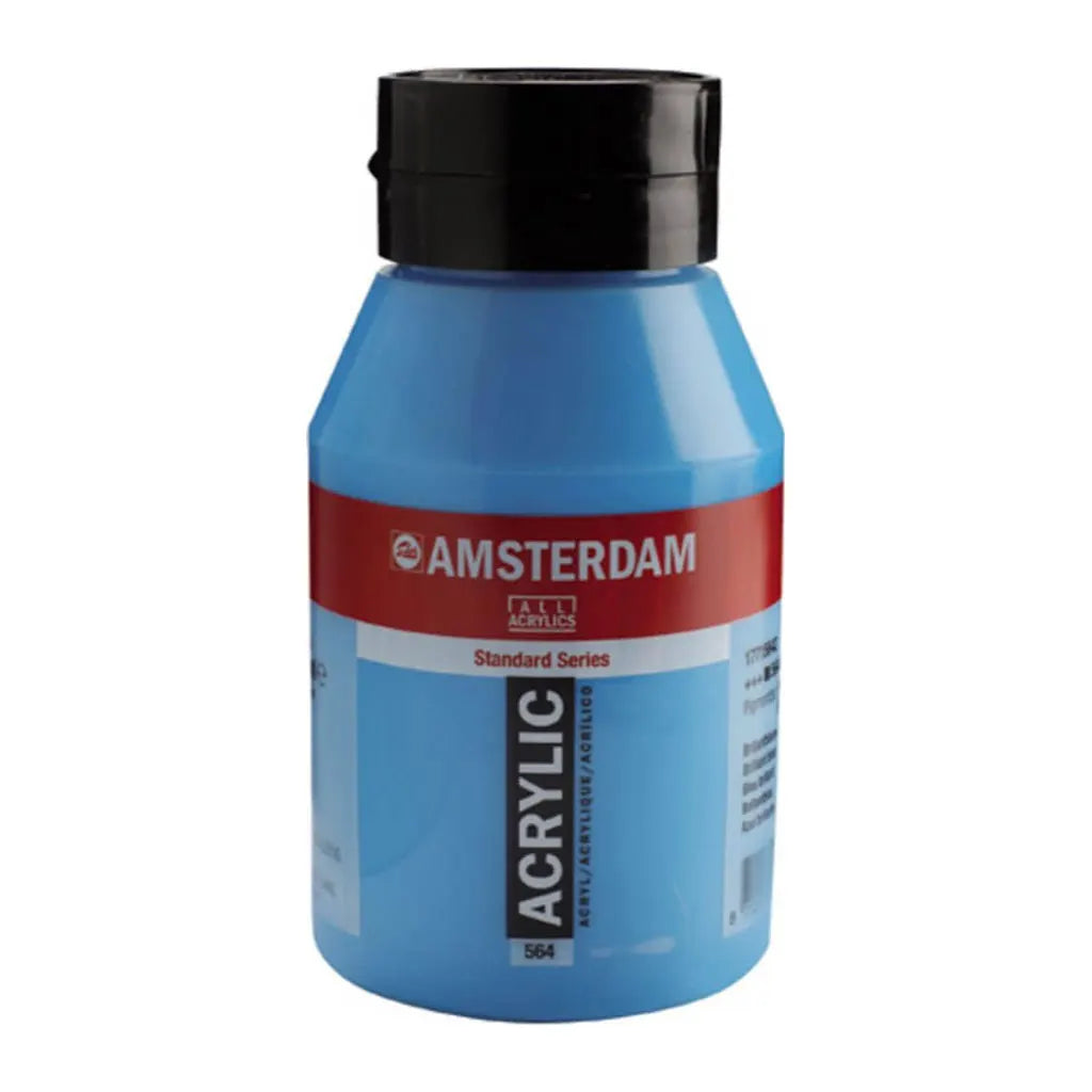 Amsterdam Standard Acrylic Paint Jar 1L Brilliant Blue