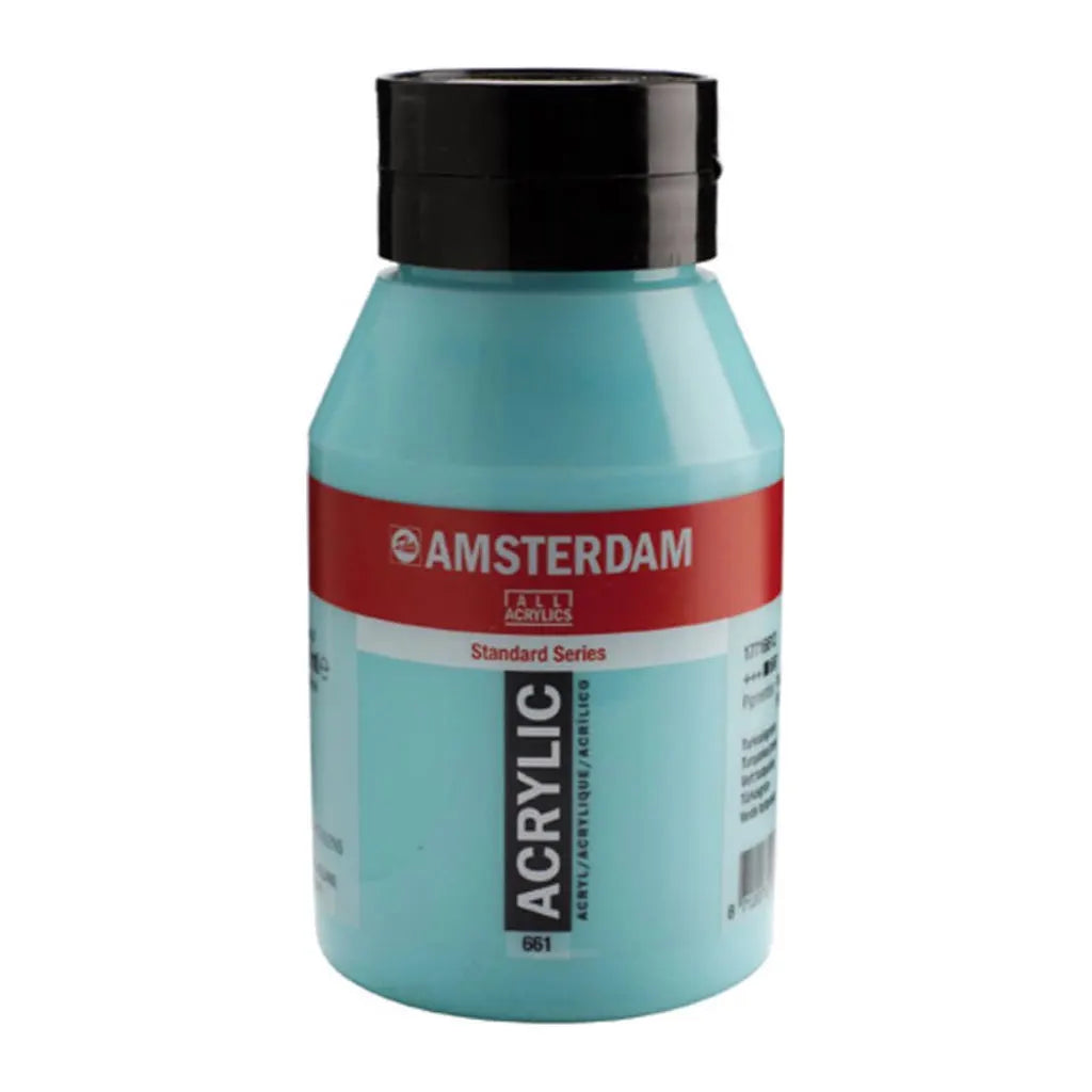 Amsterdam Standard Acrylic Paint Jar 1L Turquoise Green