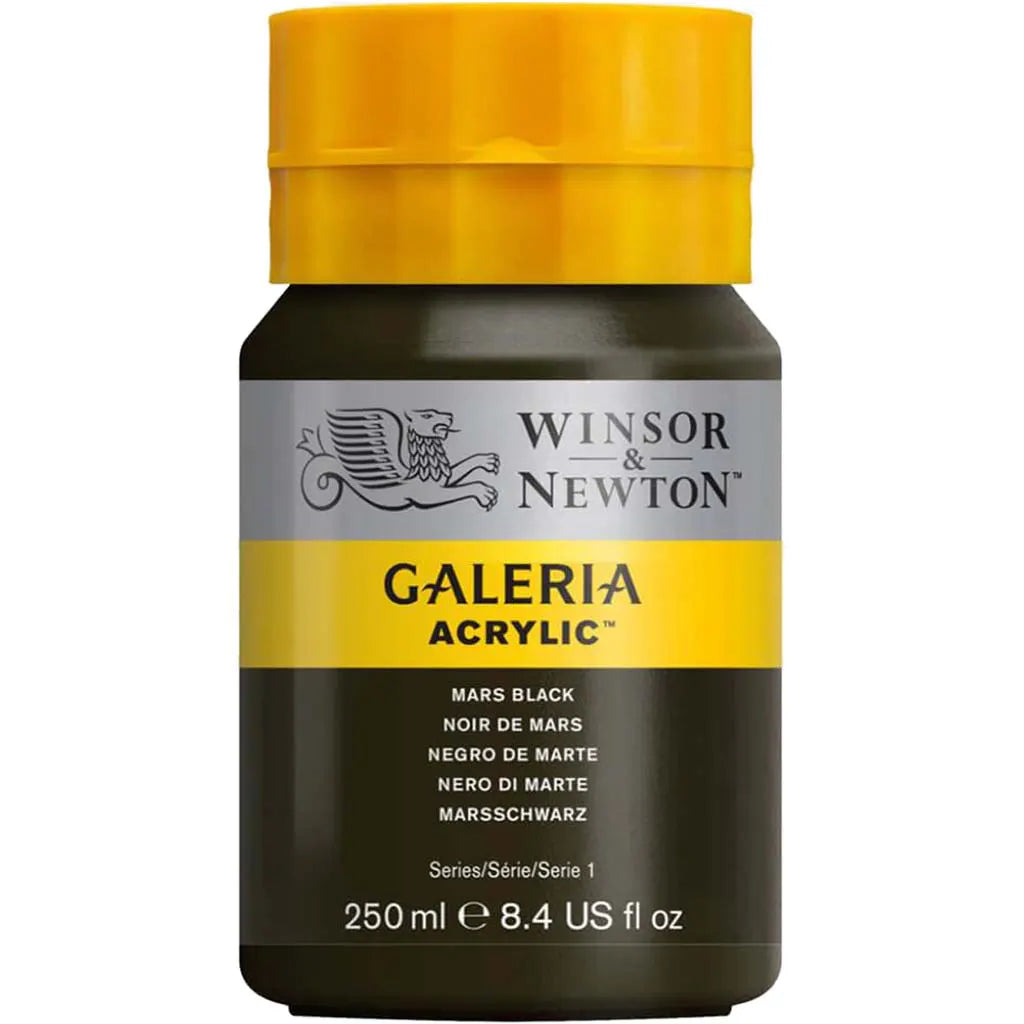 Winsor & Newton Galeria Acrylic 250ml Mars Black S1