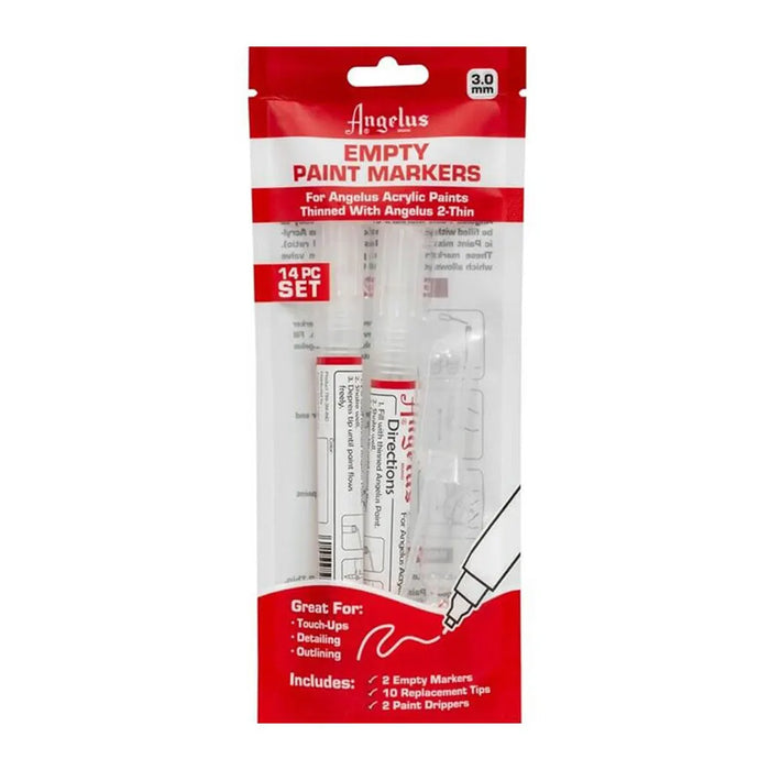 Angelus Empty Paint Marker 3mm 2PK Set