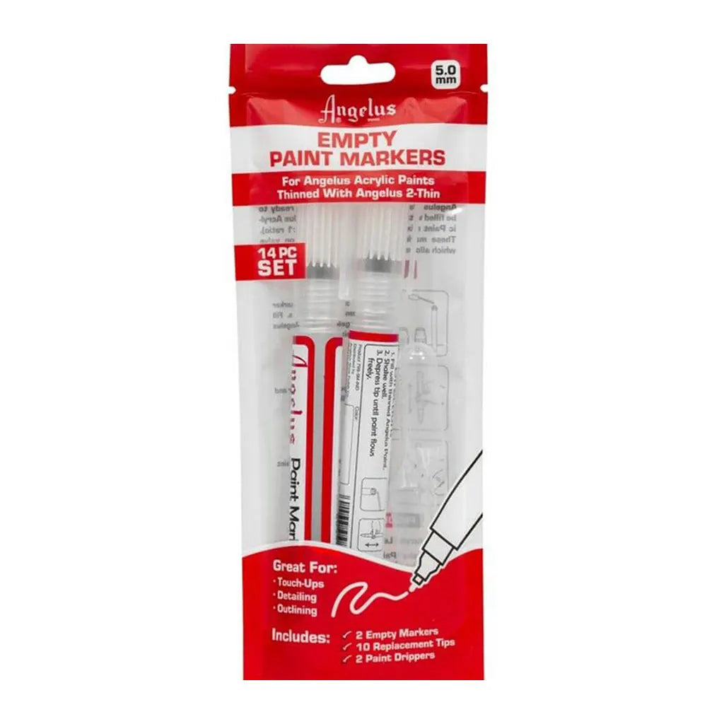 Angelus Empty Paint Marker 3mm 2PK Set