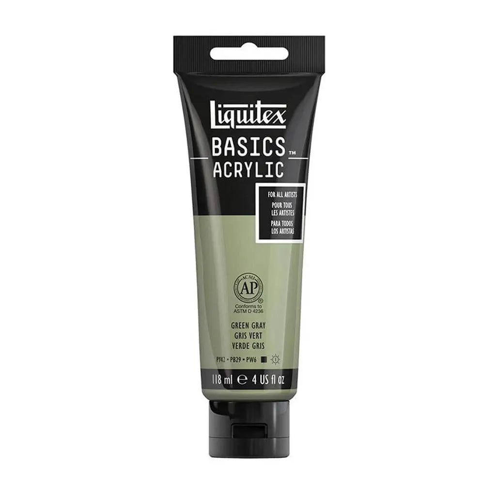 Liquitex Basics Acrylic Color 118ml (4oz) Green Gray S1