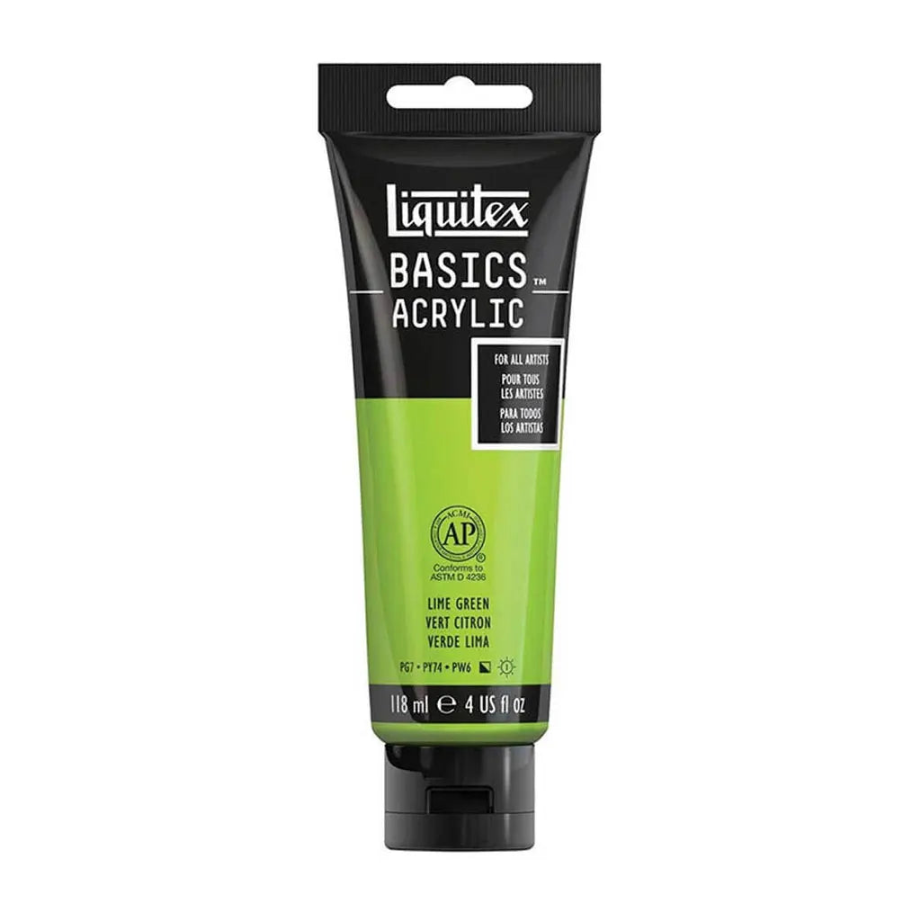 Liquitex Basics Acrylic Color 118ml (4oz) Lime Green S1
