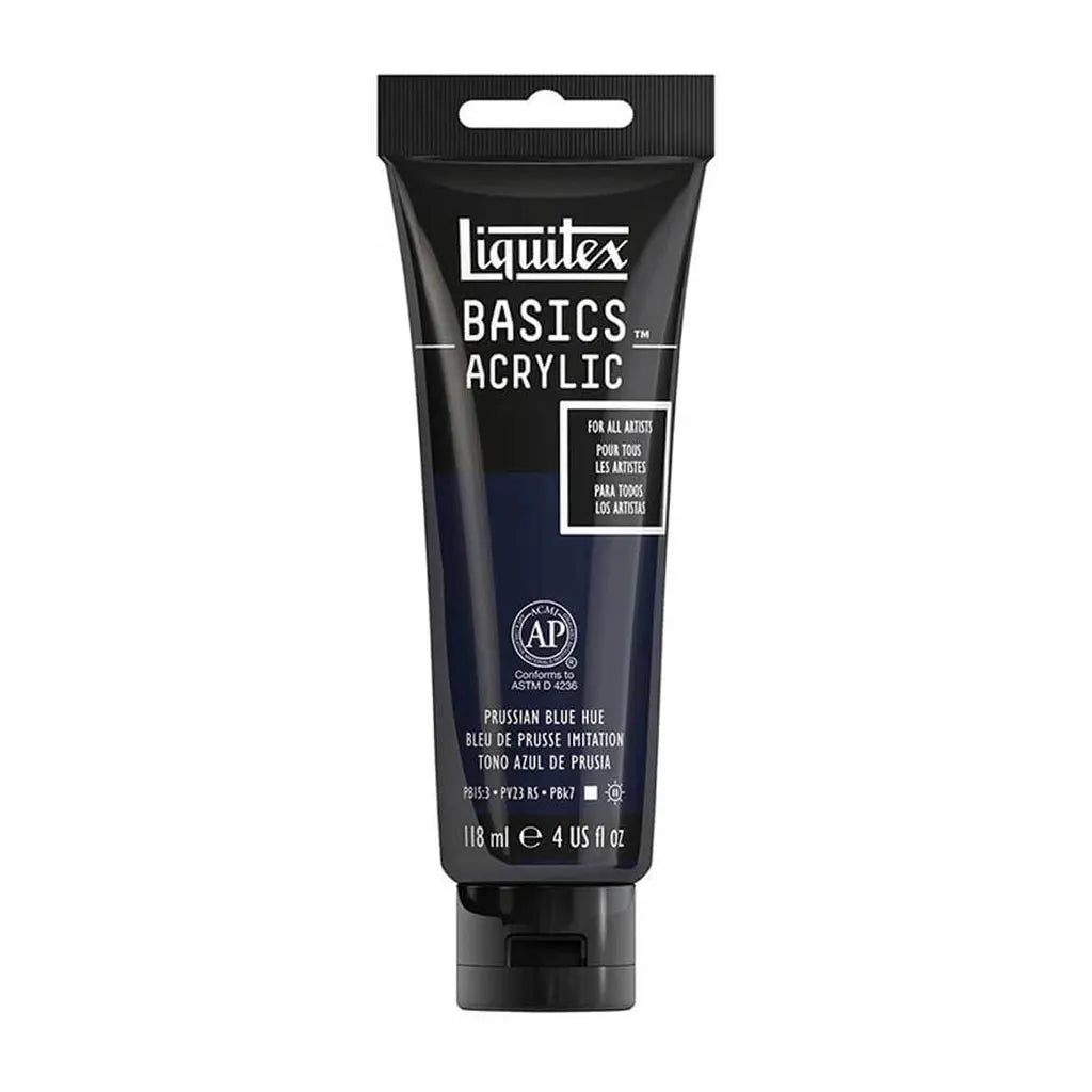 Liquitex Basics Acrylic Color 118ml (4oz) Prussian Blue Hue S1