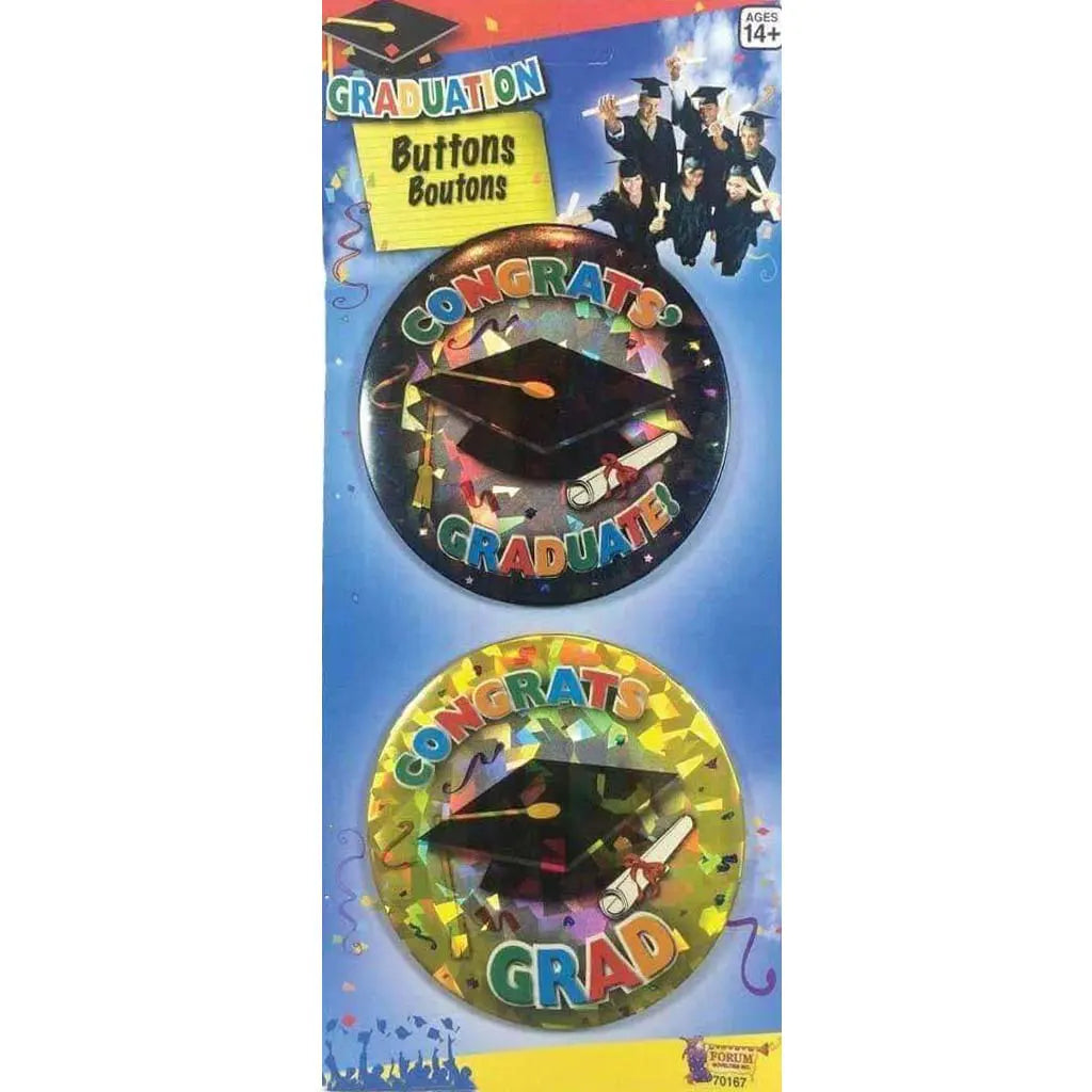 Graduation 2pc Pin Buttons