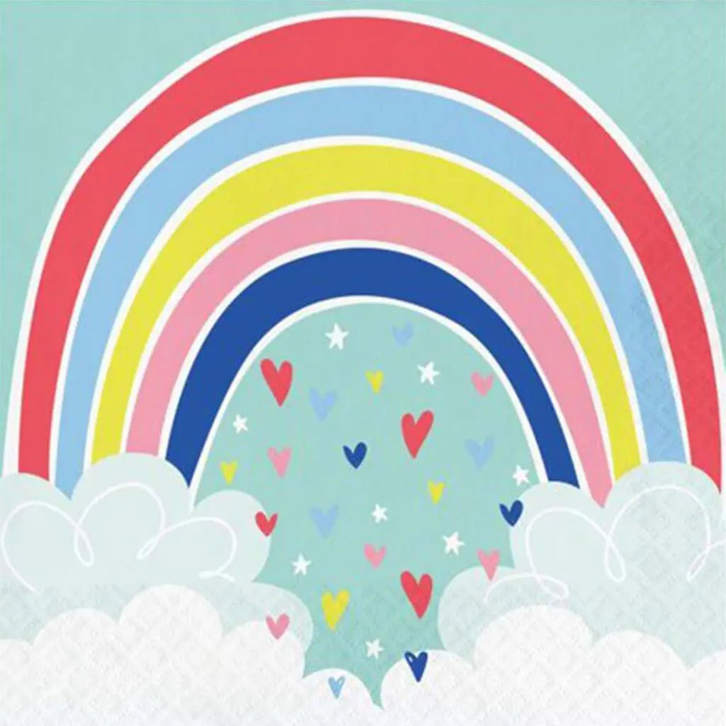 Over The Rainbow Luncheon Napkins 2ply 16ct
