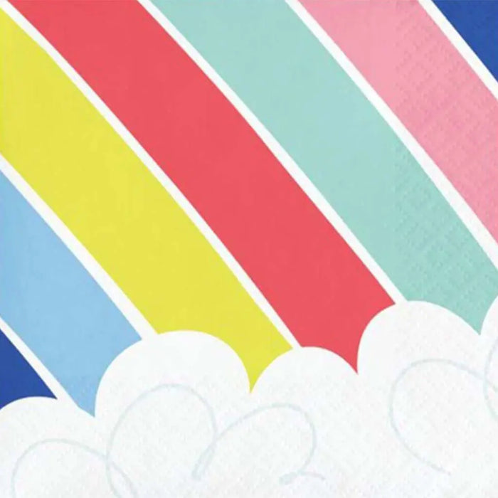 Over The Rainbow Beverage Napkins 2ply 16ct