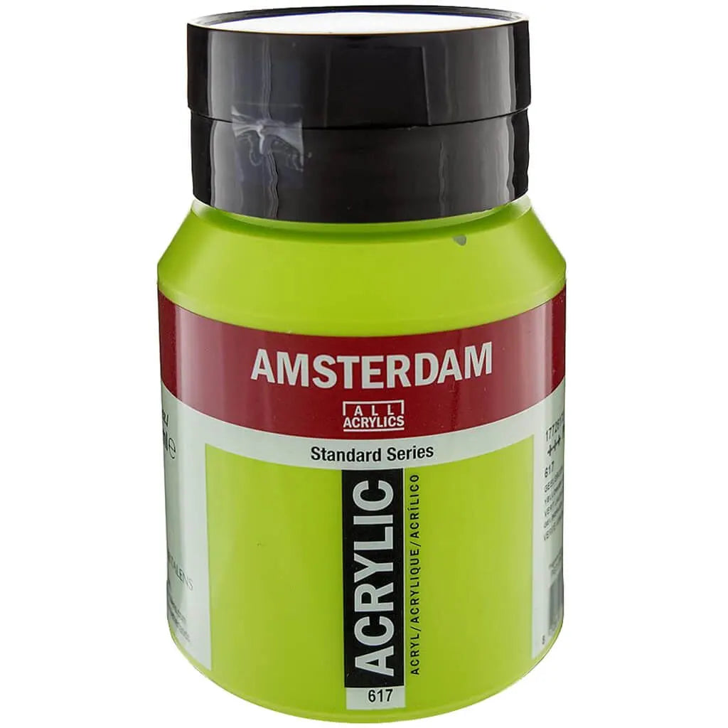 Amsterdam Standard Acrylic Paint Jar 1L Yellowish Green