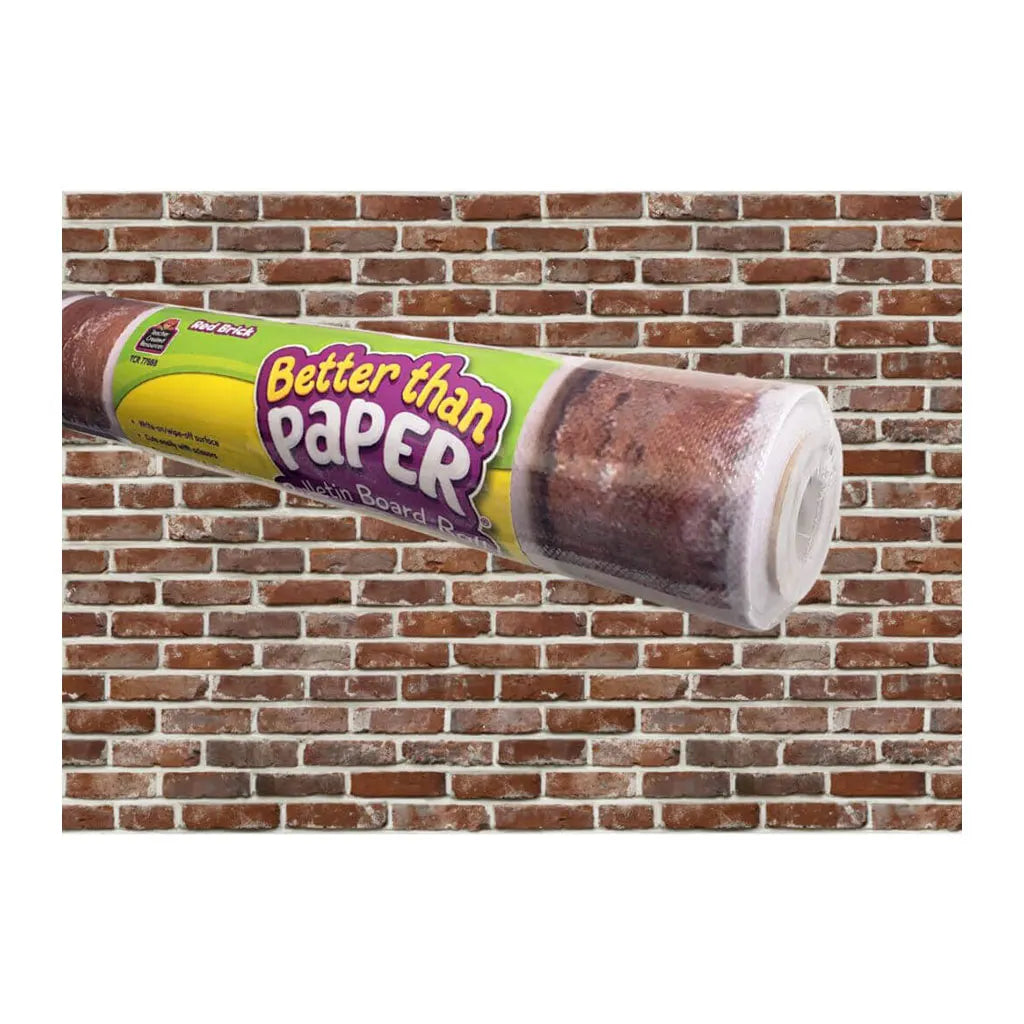 Better Than Paper Bulletin Board Roll 4ft x 12ft Brick Red