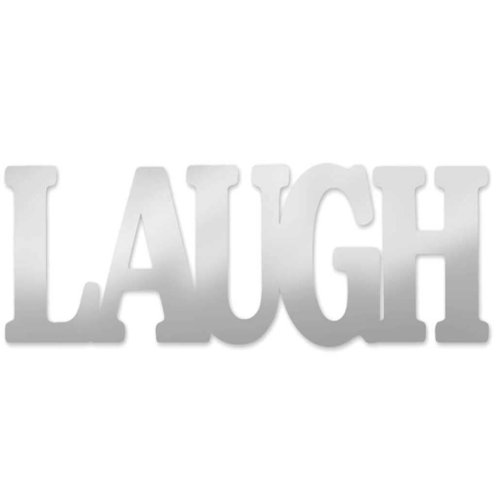 Craft Decor: 10.25in x 3.75in Reflections Word Art Laugh