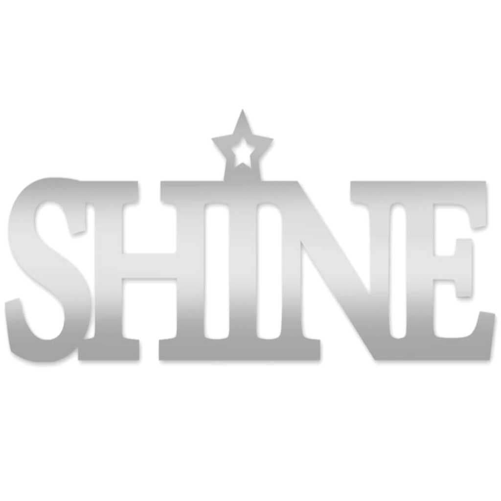 Craft Decor: 10.25in x 3.75in Reflections Word Art Shine