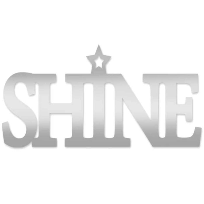 Craft Decor: 10.25in x 3.75in Reflections Word Art Shine