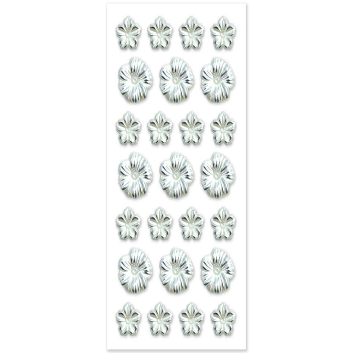 A Bride's Wish: 7.2cm x 12.5cm Bridal Bling 3D Floral Burst Silver
