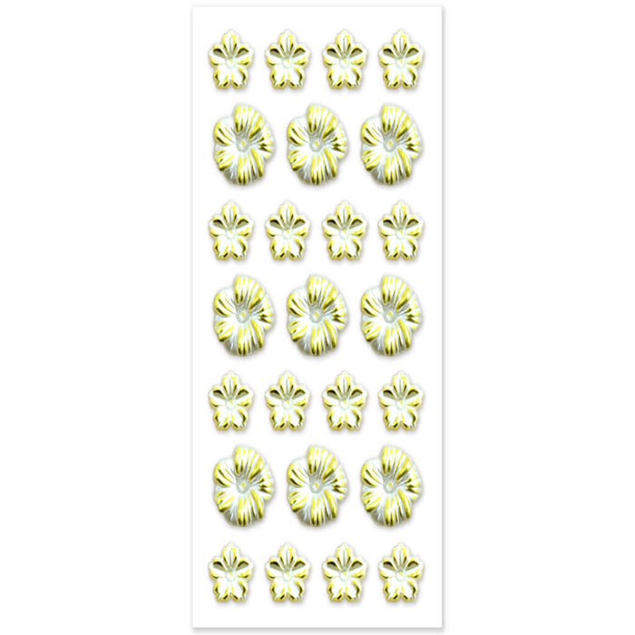 A Bride's Wish: 7.2cm x 12.5cm Bridal Bling 3D Floral Burst Gold