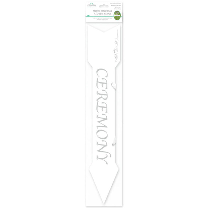 A Brides Wish: 16.3in x 3.9in Wedding Arrow Signs x3