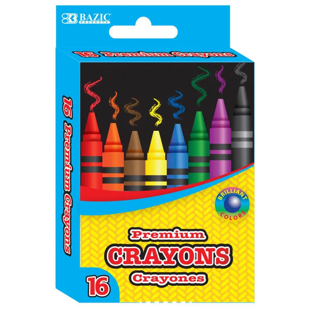 Color Premium Crayons, 16ct