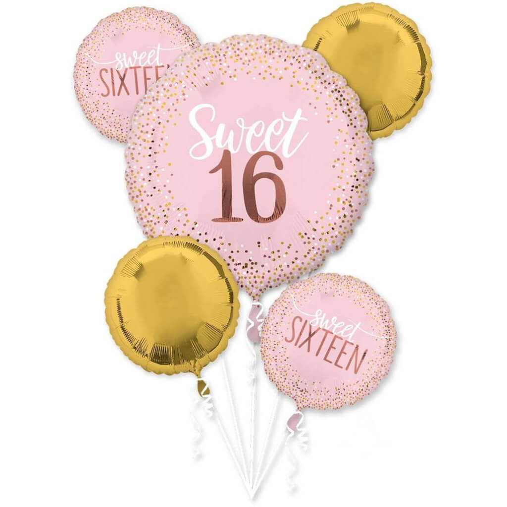 Sweet 16 Blush Balloon Bouquet