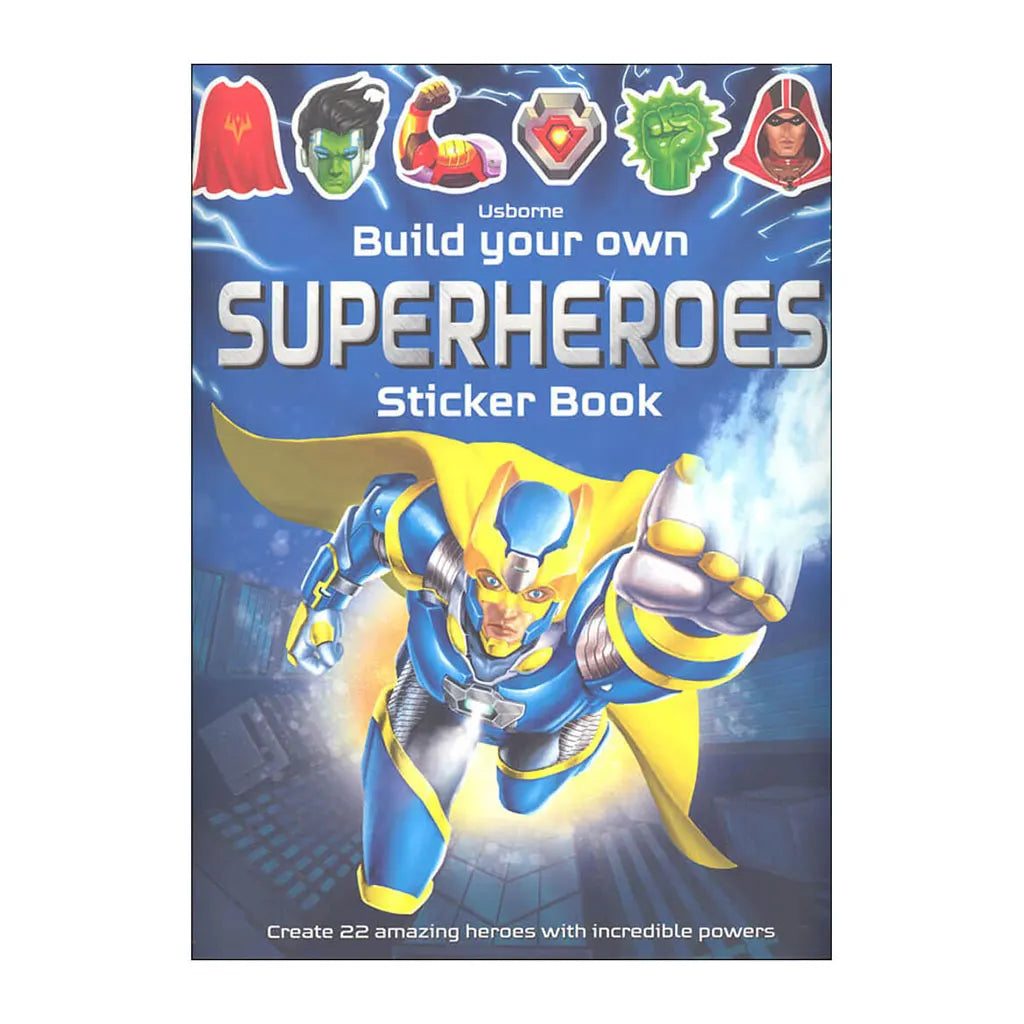 Usborne Build Your Own Superheroes Sticker Book