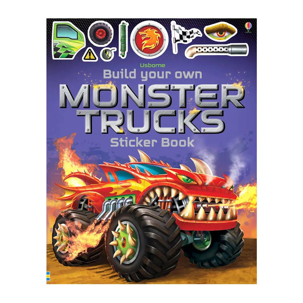 Usborne Build Your Own Monster Trucks Sticker Book